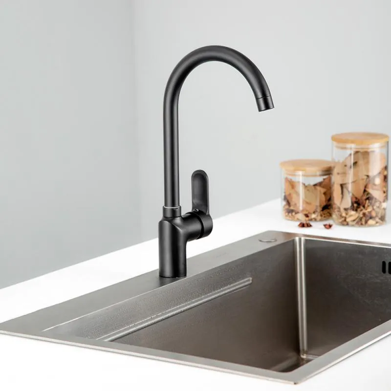 Смеситель для кухни FRUD R42157-6, черный