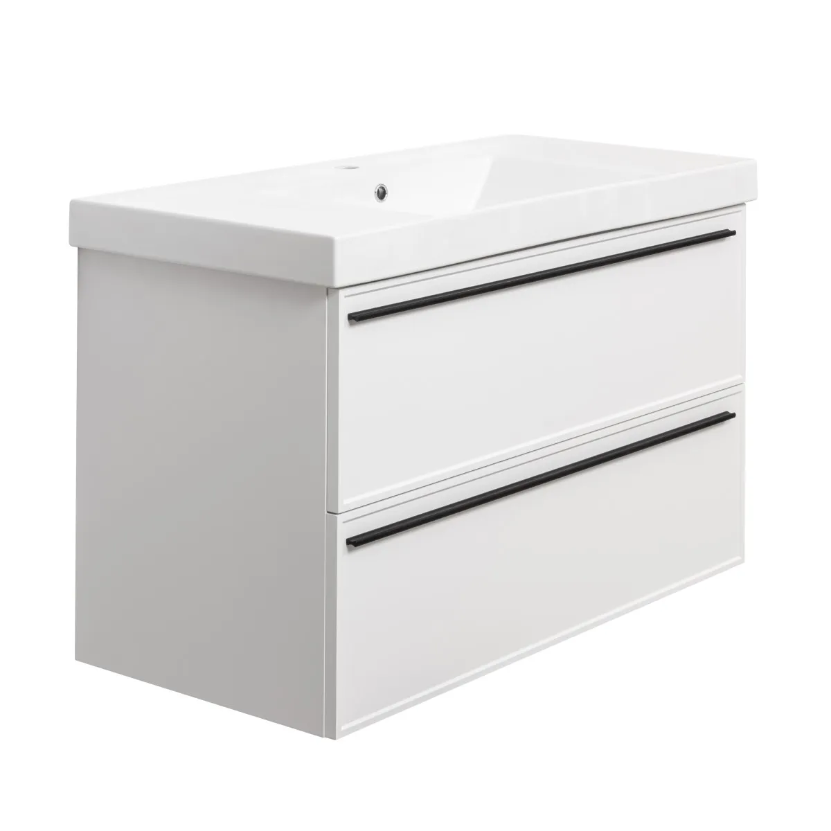 Тумба под раковину подвесная La Fenice Elba TWIN FNC-01-ELB-B-100-2, белая