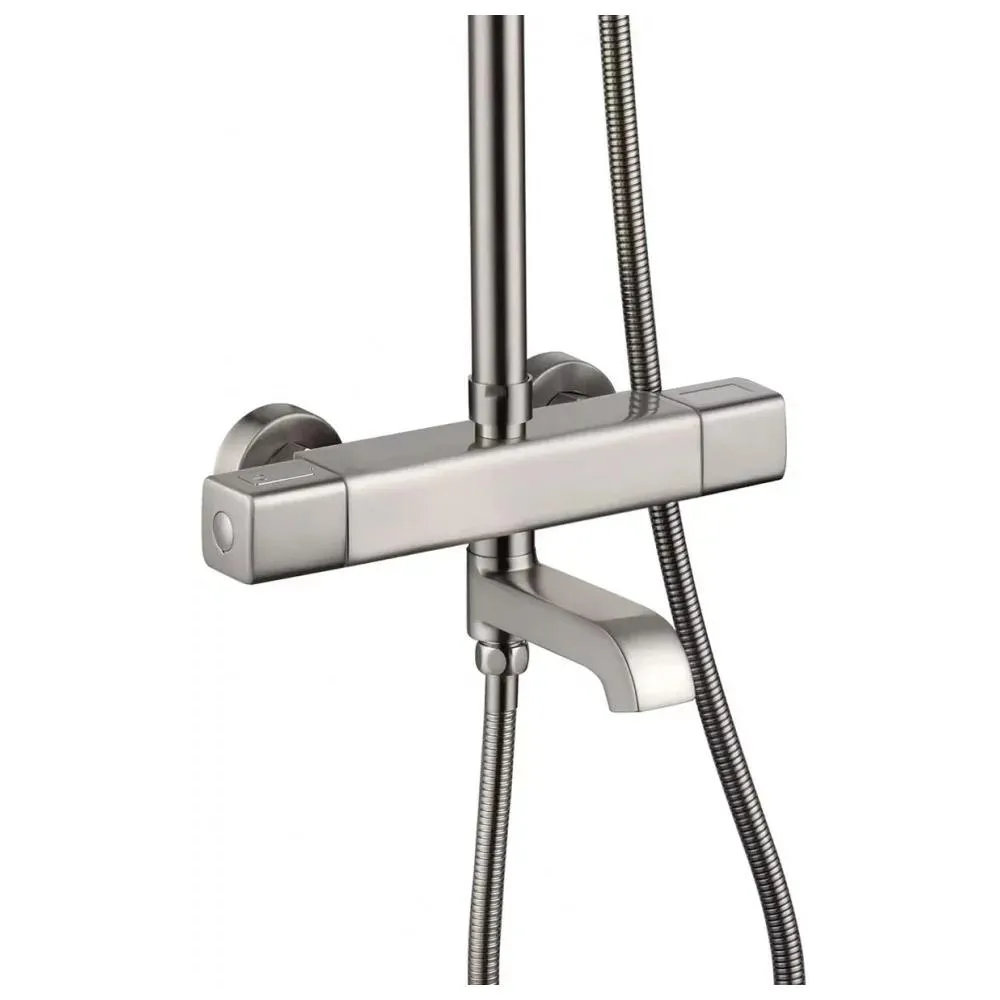 Душевая система с термостатом Grocenberg GB7005NK, никель