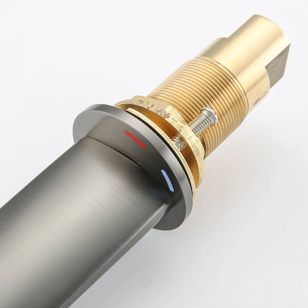 Смеситель для раковины Gappo G1052-89, оружейная сталь
