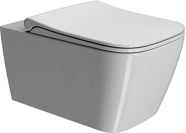 Сиденье с крышкой для унитаза GSI NUBES c Soft Close, белое глянцевое (MS96C11)