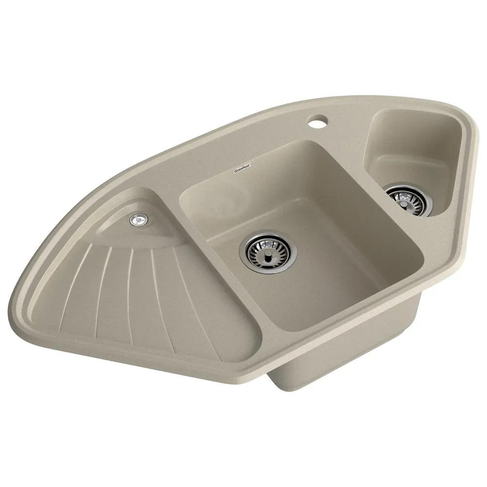 Кухонная мойка GranFest CORNER 1040E, топаз