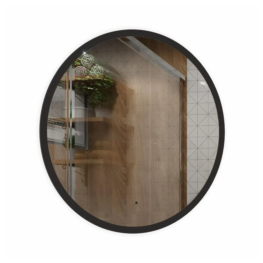 Зеркало Silver Mirrors Monaco-BLACK d600 (бесконтактный сенсор)