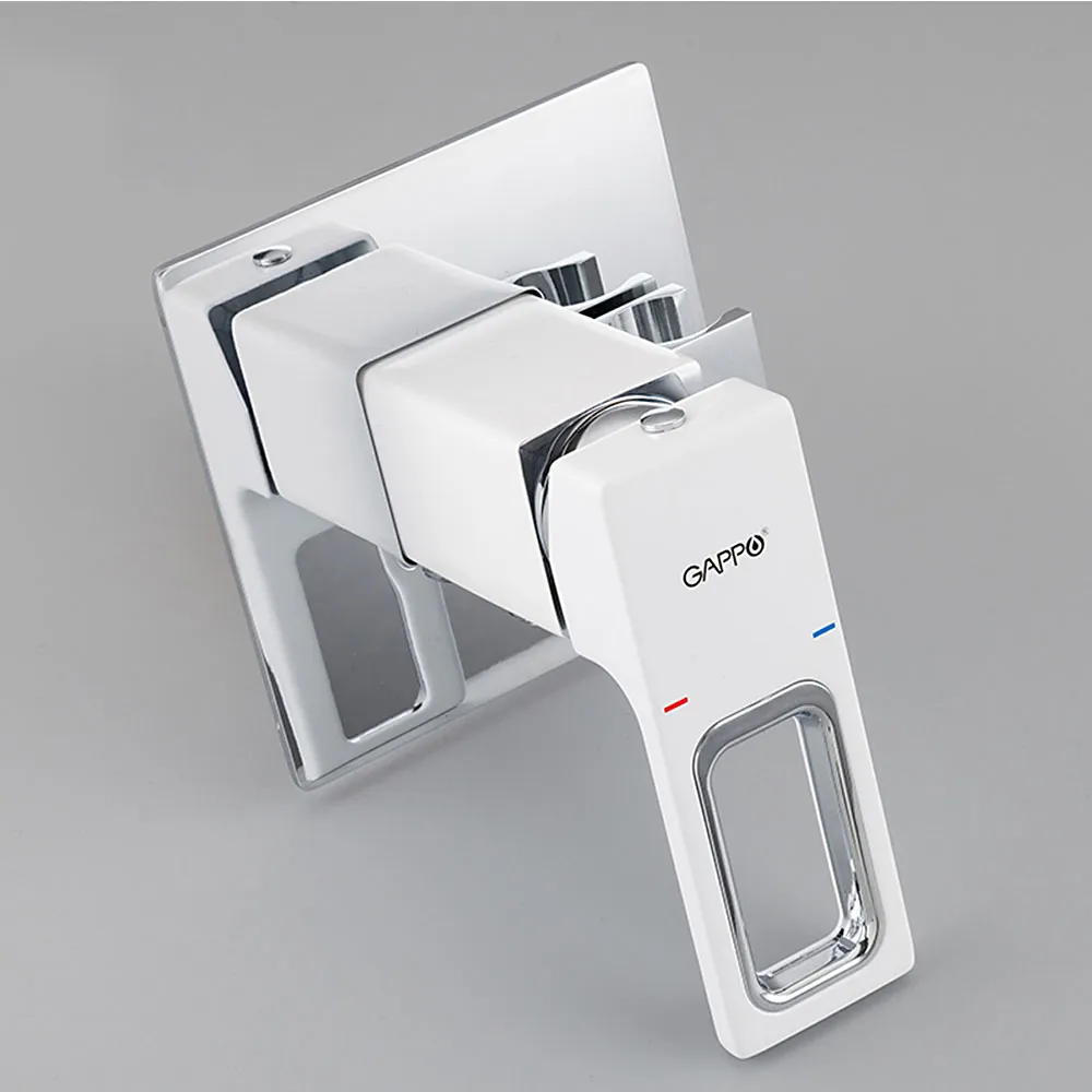 Гигиенический душ со смесителем GAPPO G7217-8, хром/белый