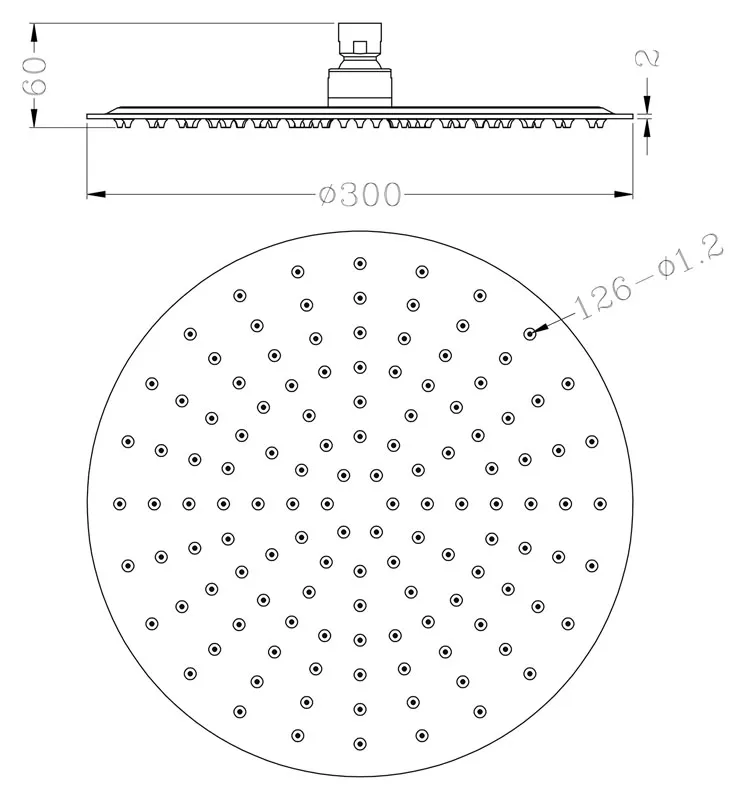 Верхний душ Rav Slezak KS0001Z