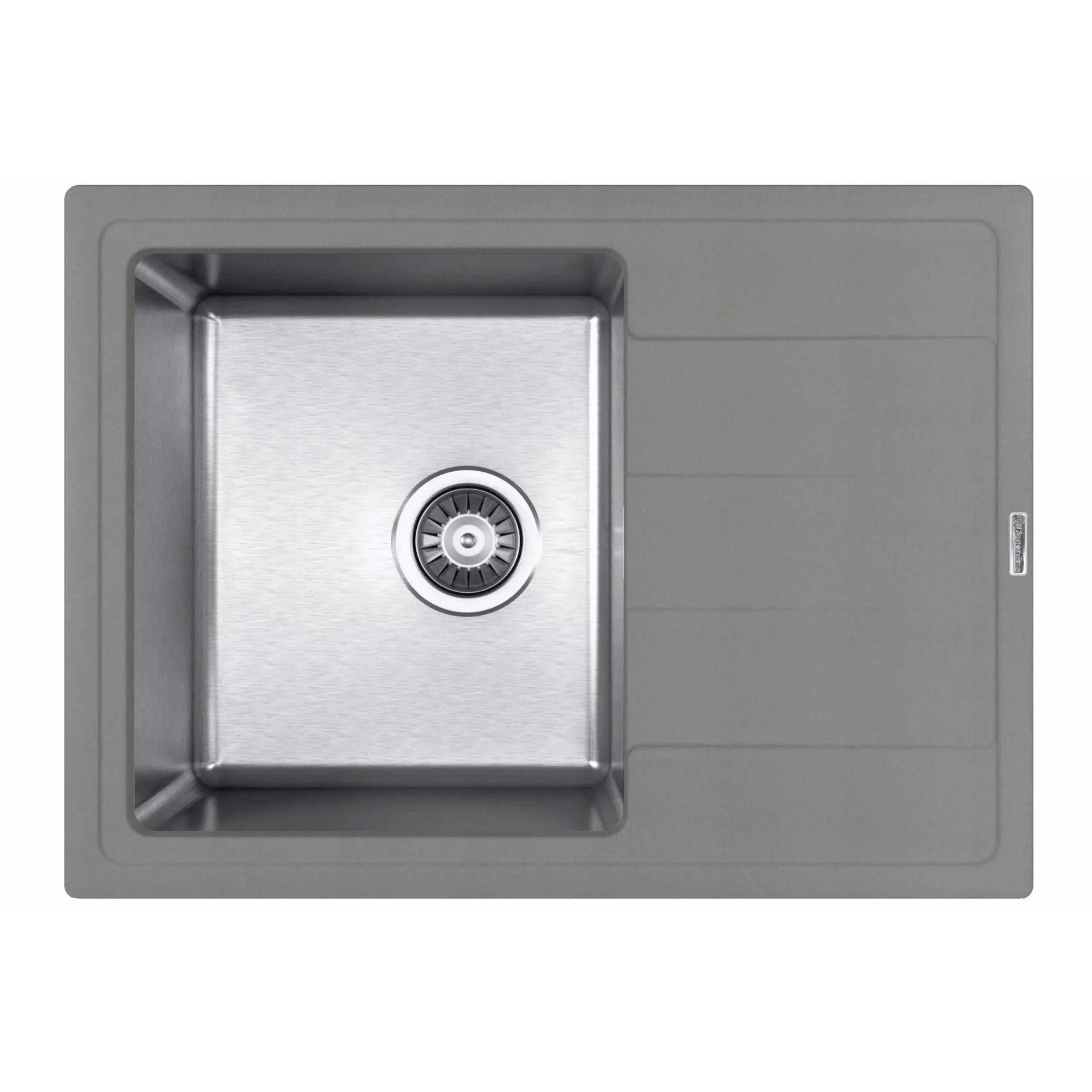 Кухонная мойка Florentina КОМБИ 21.390.B0650.307, серый шёлк