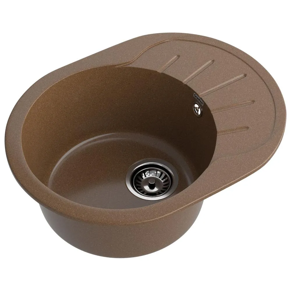 Кухонная мойка GranFest RONDO 580L, терракот
