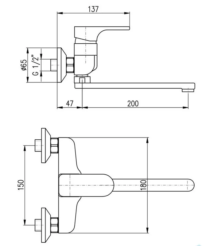 Смеситель универсальный Rav Slezak Yukon YU101.5/23