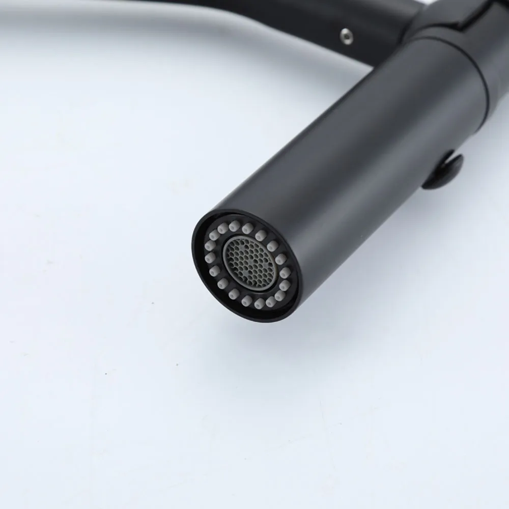 Смеситель для кухни с гибким изливом GAPPO G4098-16, черный