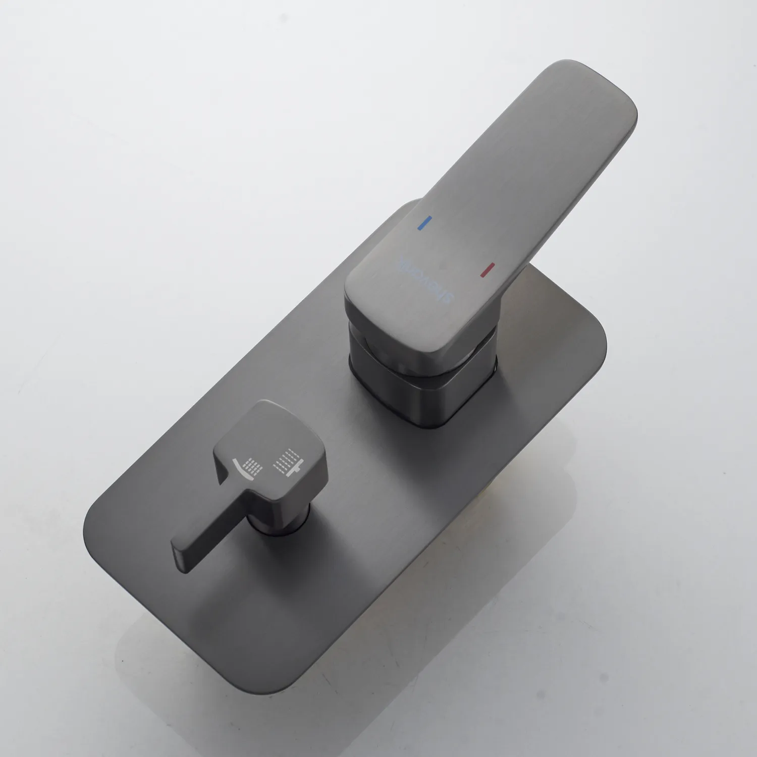 Душевая система встраиваемая Shevanik S9935T, оружейная сталь