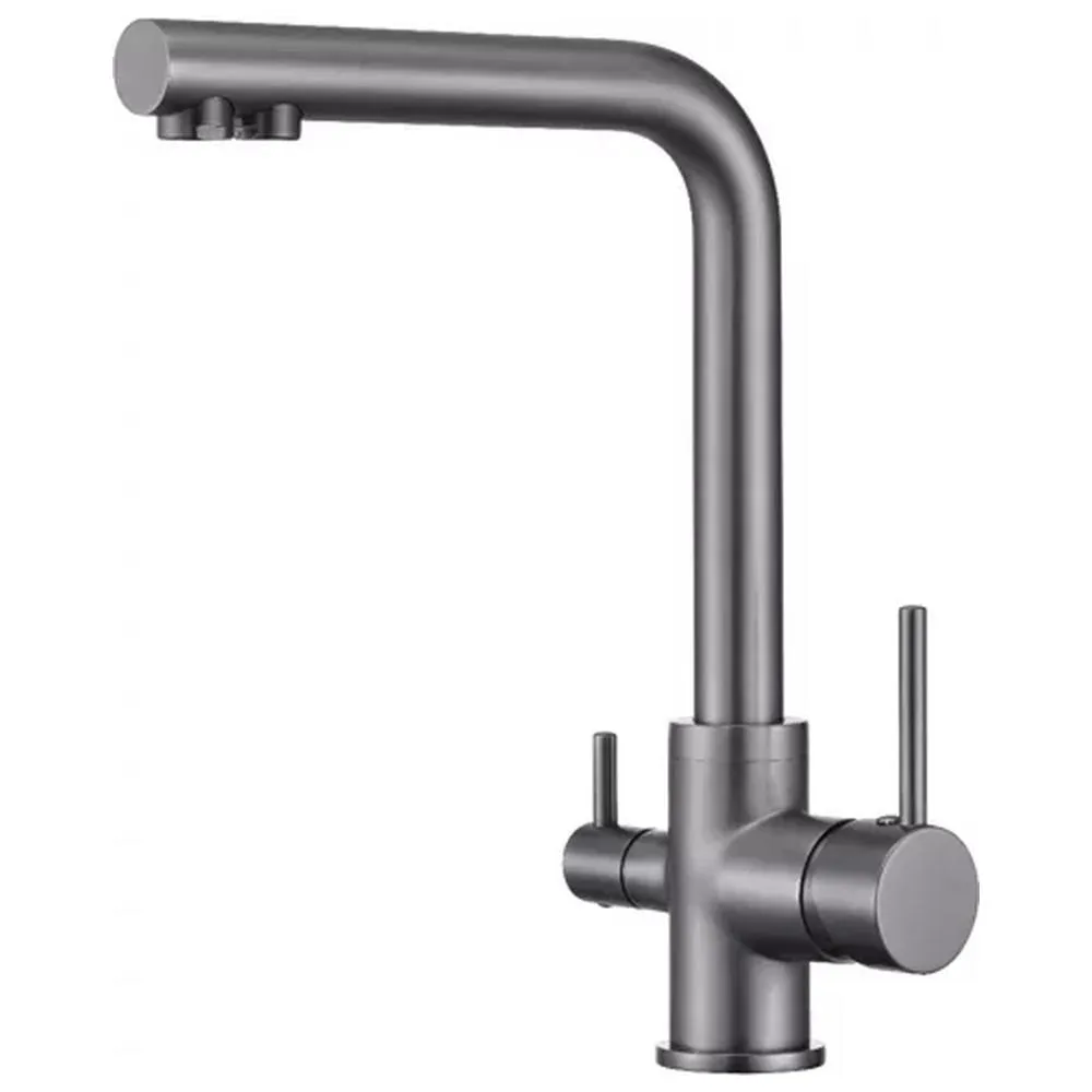 Смеситель для кухни Grocenberg GB40551BG, графит