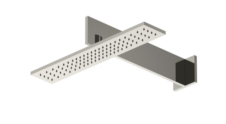 Верхний душ Fantini O-XY, 450х85, Polished Nickel PVD (49 95 8141)