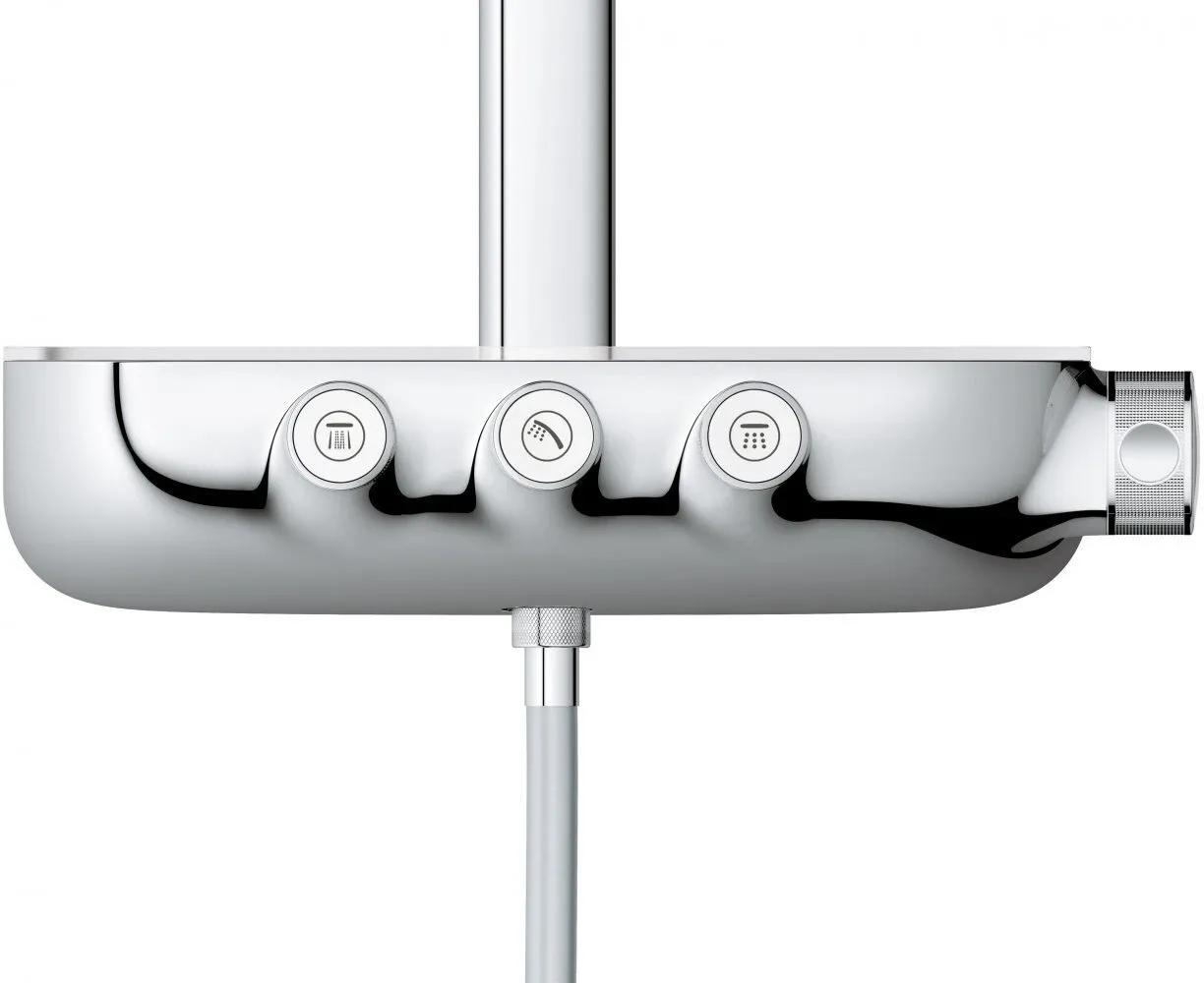 26250000 Rainshower SmartControl 360 DUO Душевая система с термостатическим смесителем для настенного монтажа, 3 режима верхнего душа, хром