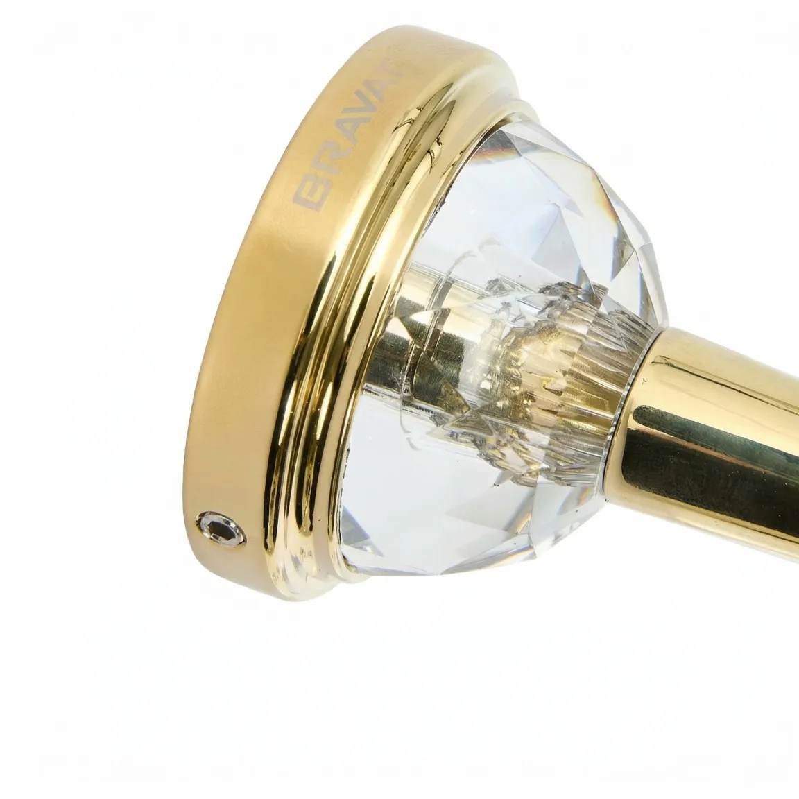 Крючок настенный для халатов и полотенец золотой с кристаллами SWAROVSKI BRAVAT (D7283G-SW)