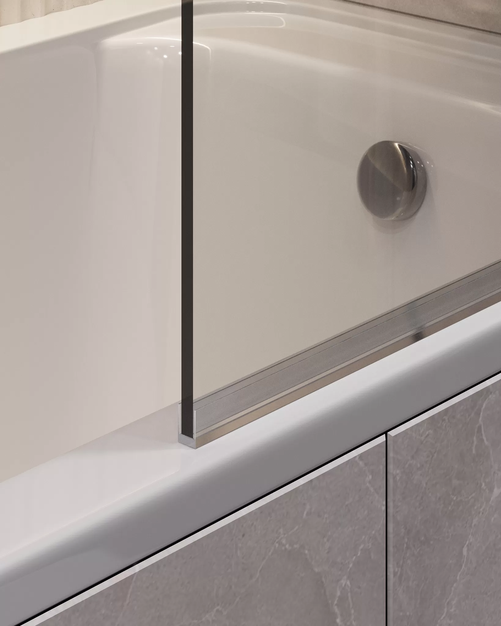 Шторка для ванны поворотная Timo TCM-80/03C-6 на монопетле 1400*800, стекло прозрачное 6 мм (T28)