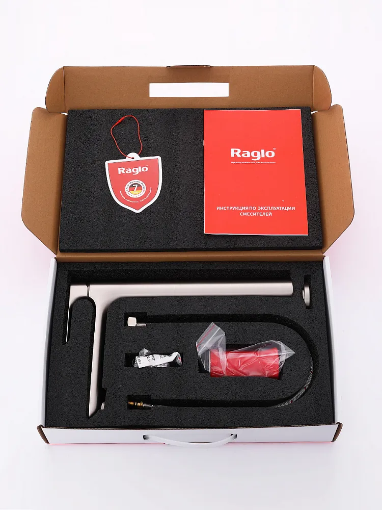 Смеситель для раковины высокий Raglo R03.15.05, сатин