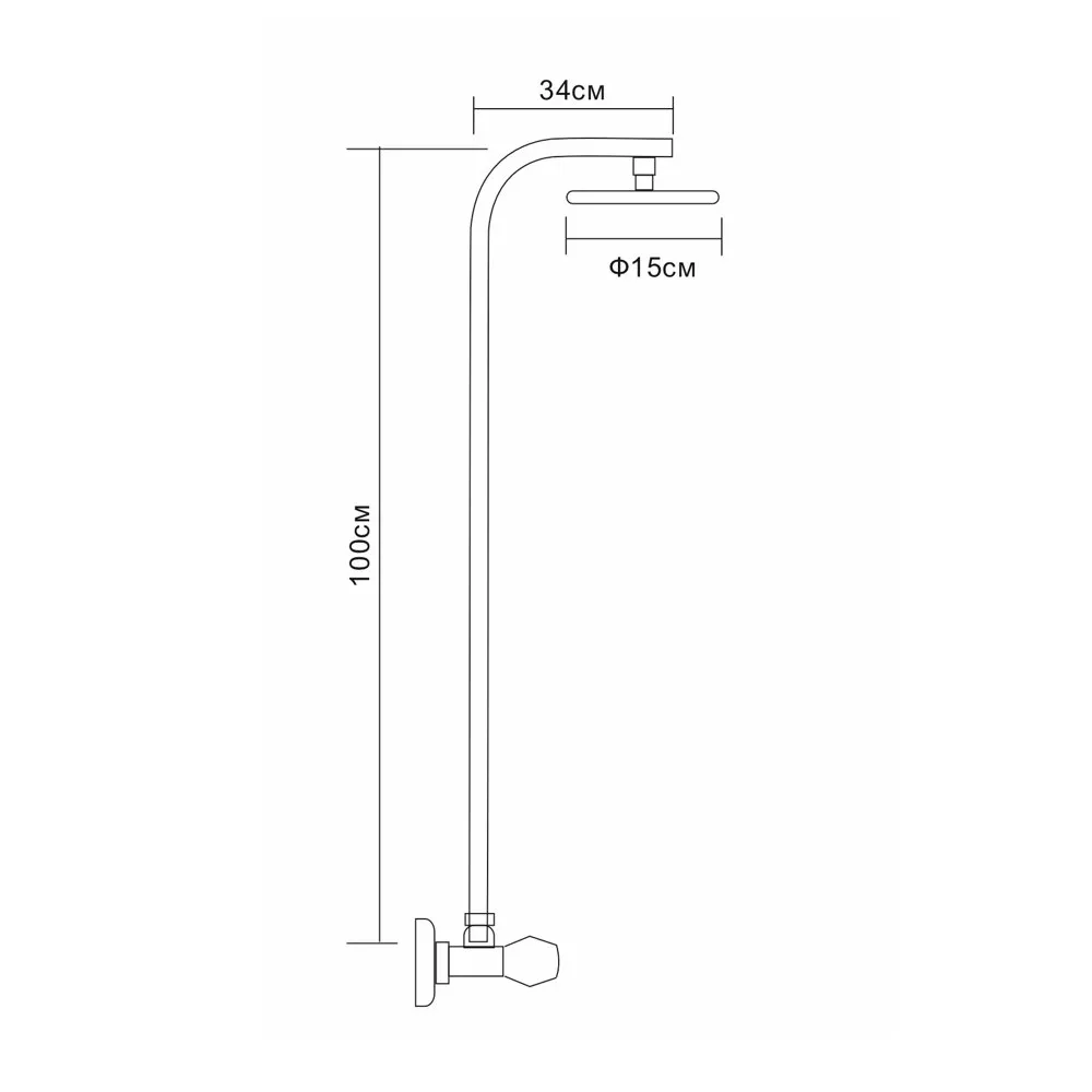 Душевая система D-Lin D10A19, хром
