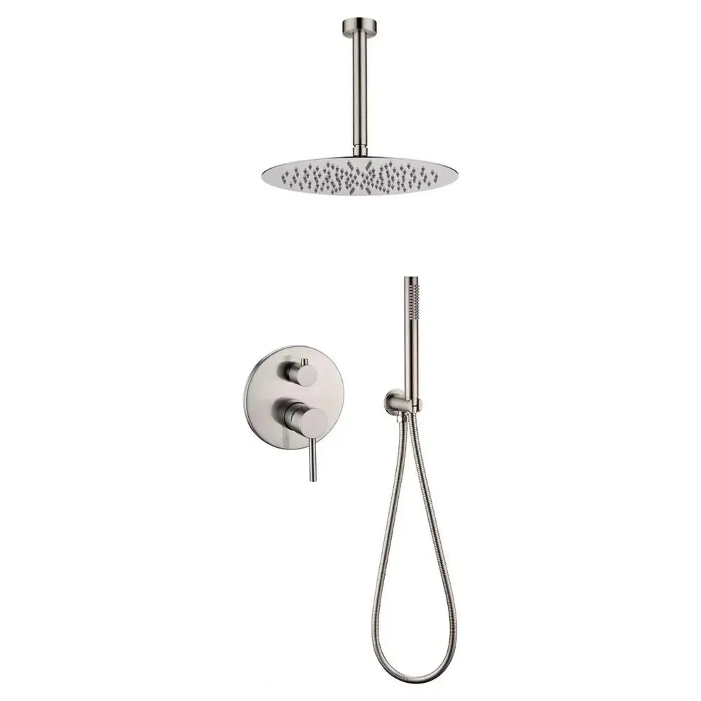 Душевая система встраиваемая (без излива) Grocenberg GB5099NK-4, никель