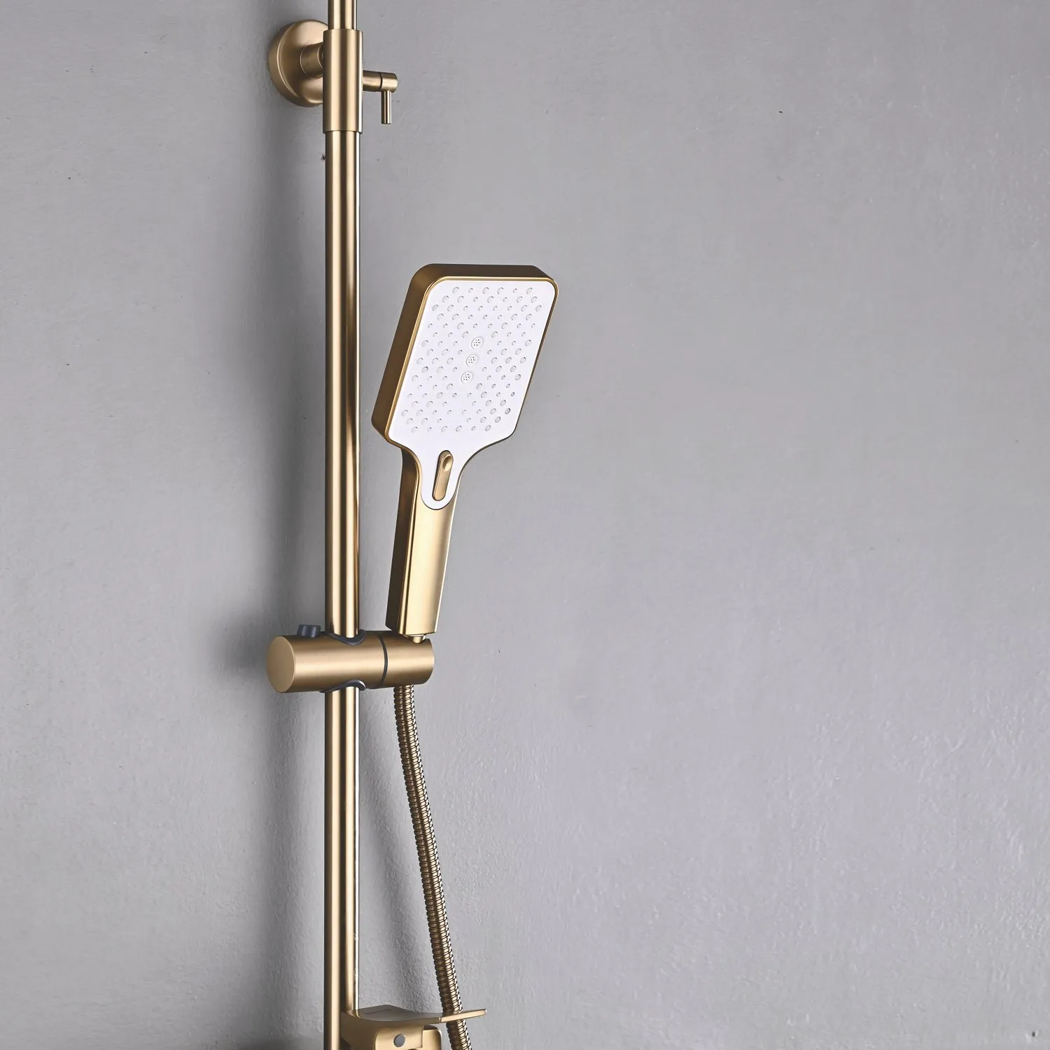 Душевая система Shevanik S6136G, золотой сатин