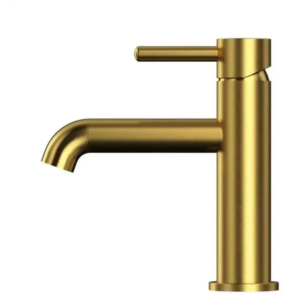 Смеситель для раковины Grocenberg GB2099GL, золотой брашированный