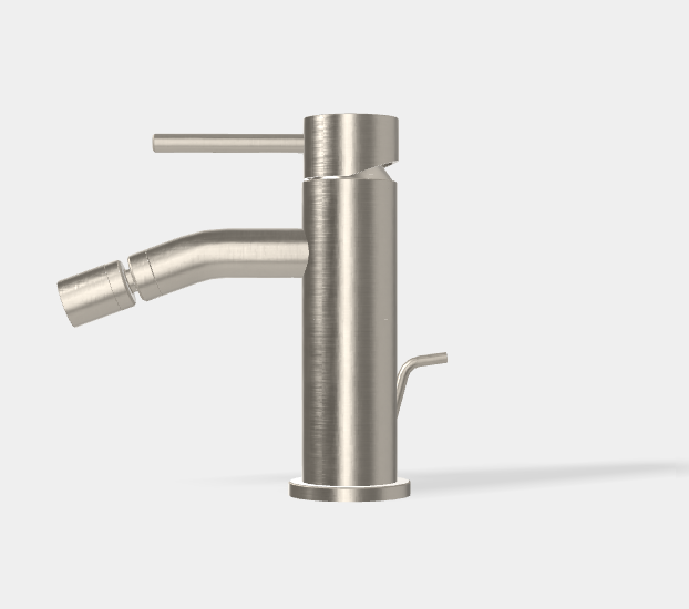 Смеситель для биде Fima Carlo Frattini Spillo Up, брашированный никель (F3032XSSN)