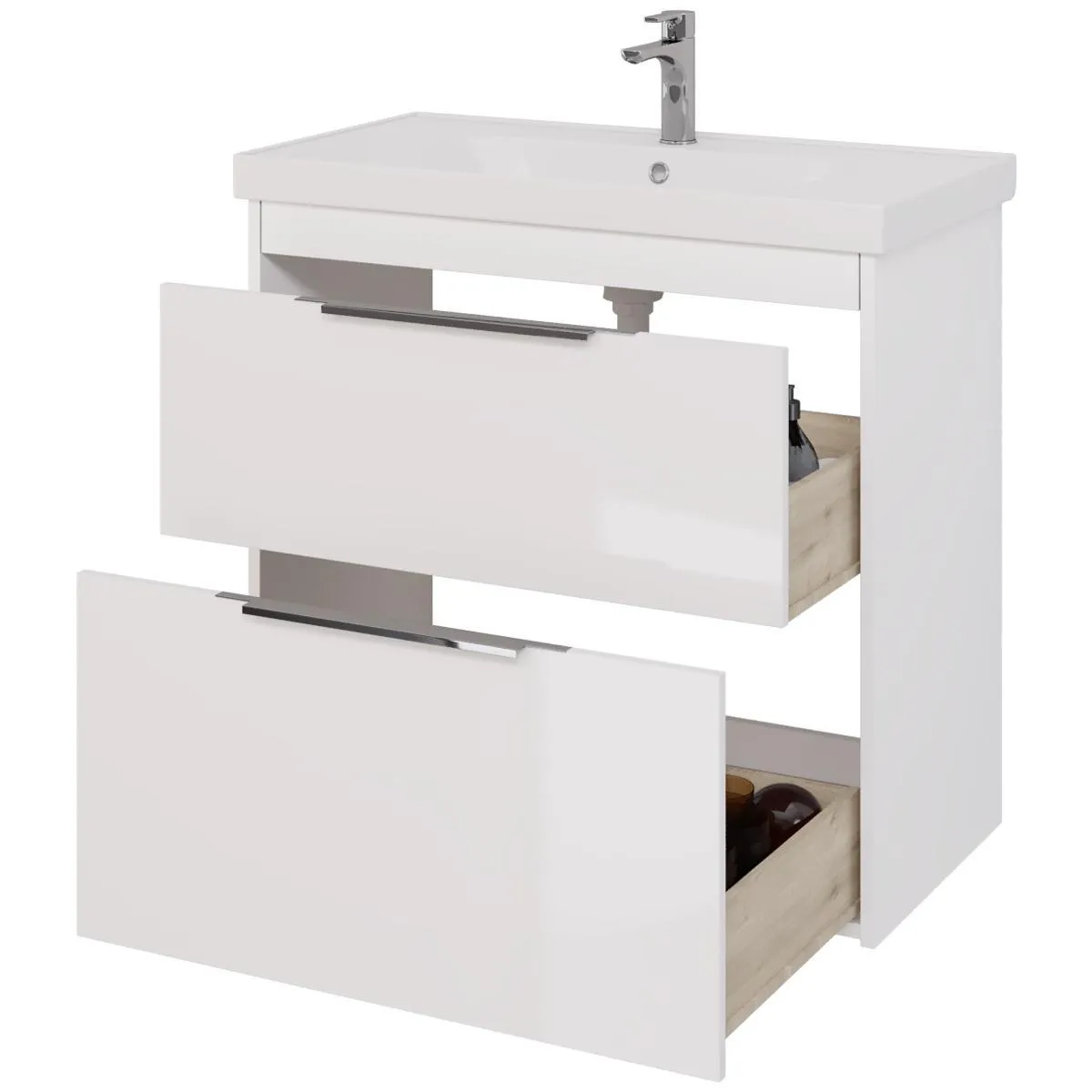 Тумба под раковину подвесная/напольная Dreja Prime 90 см, белый