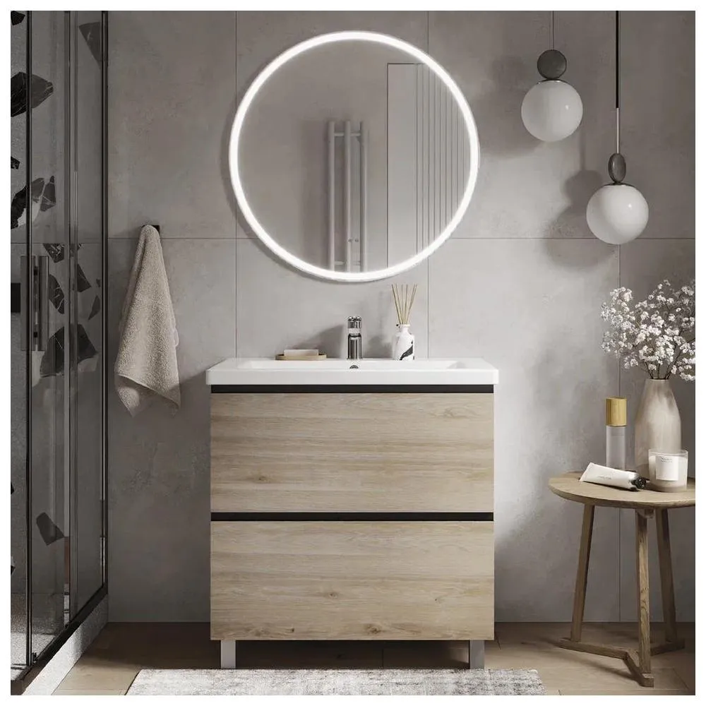 Тумба с раковиной напольная VIGO Cross 449-com, 80 см