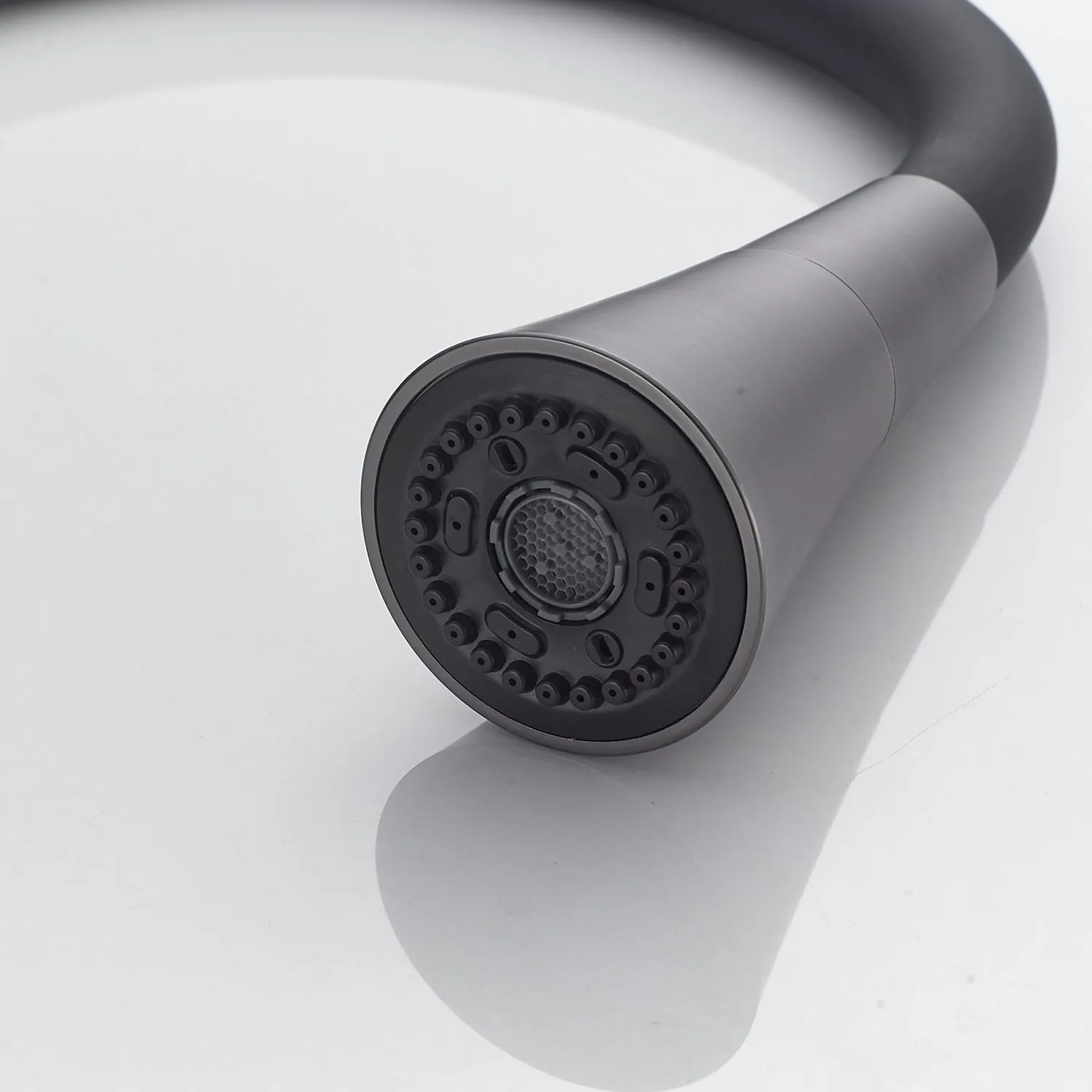 Смеситель для кухни с гибким изливом и режимом "душ" Rose R213T, оружейная сталь