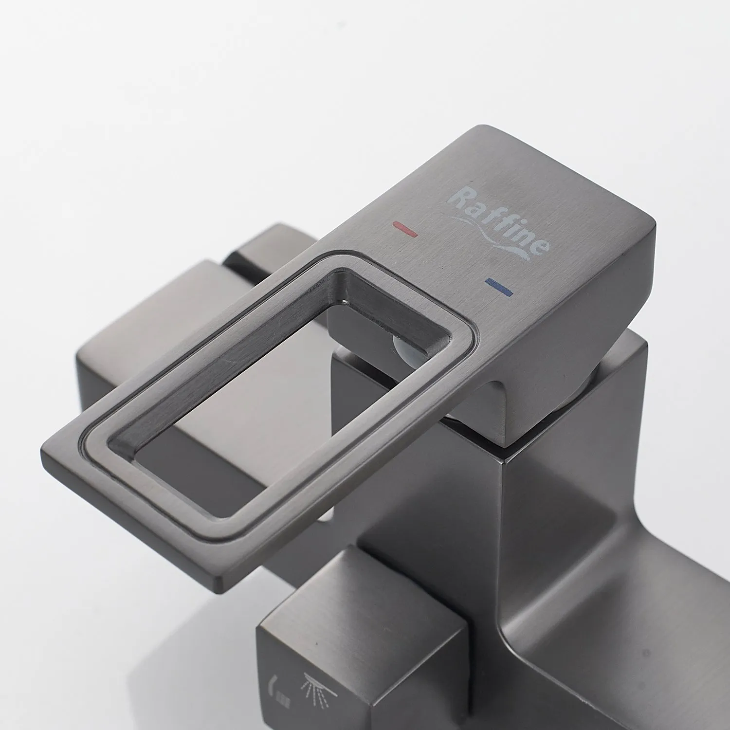 Смеситель для ванны Raffine F2296T, оружейная сталь