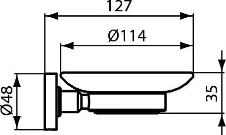 A9122XG IOM мыльница матовый черный