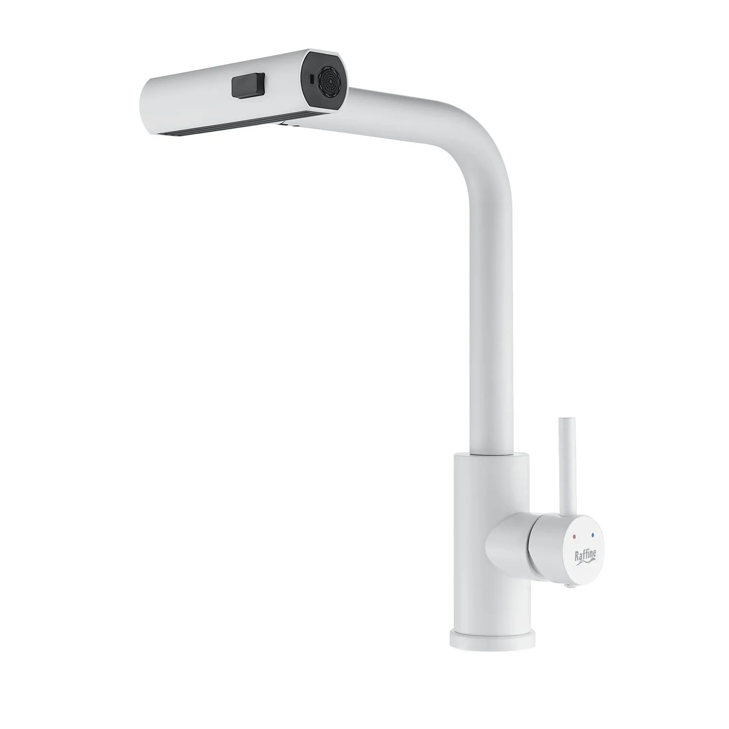 Смеситель для кухни с мультифункциональным изливом Raffine F203C, белый