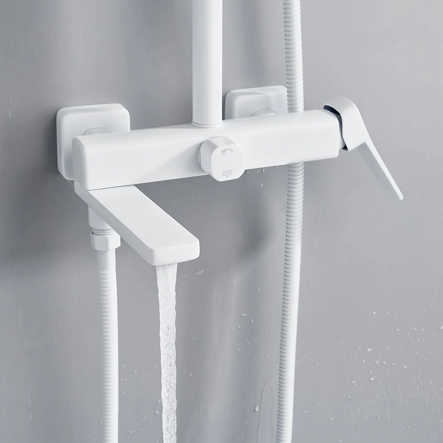 Душевая система Shevanik S9936C, белый