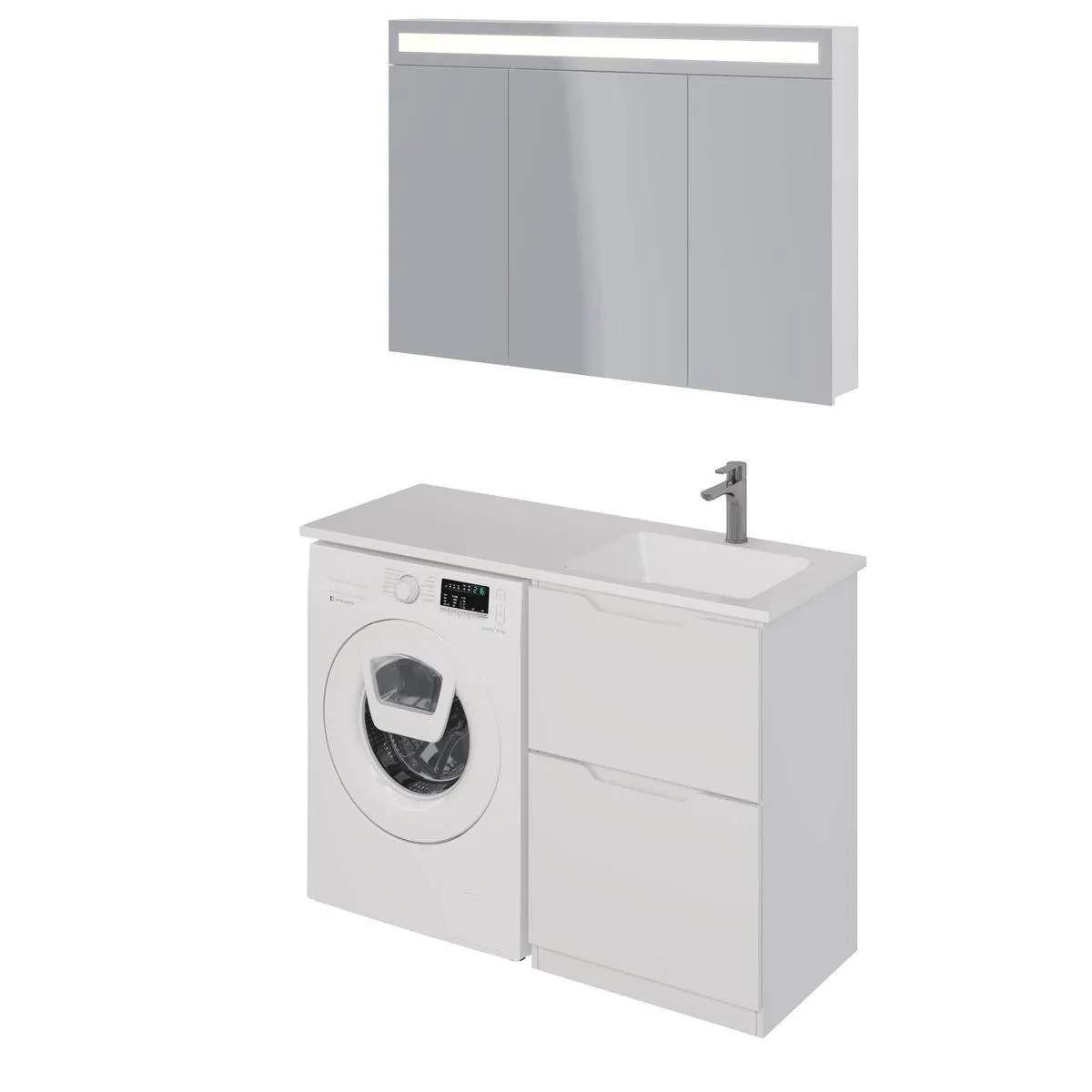 Тумба под раковину напольная Dreja Bona 60 см, белый