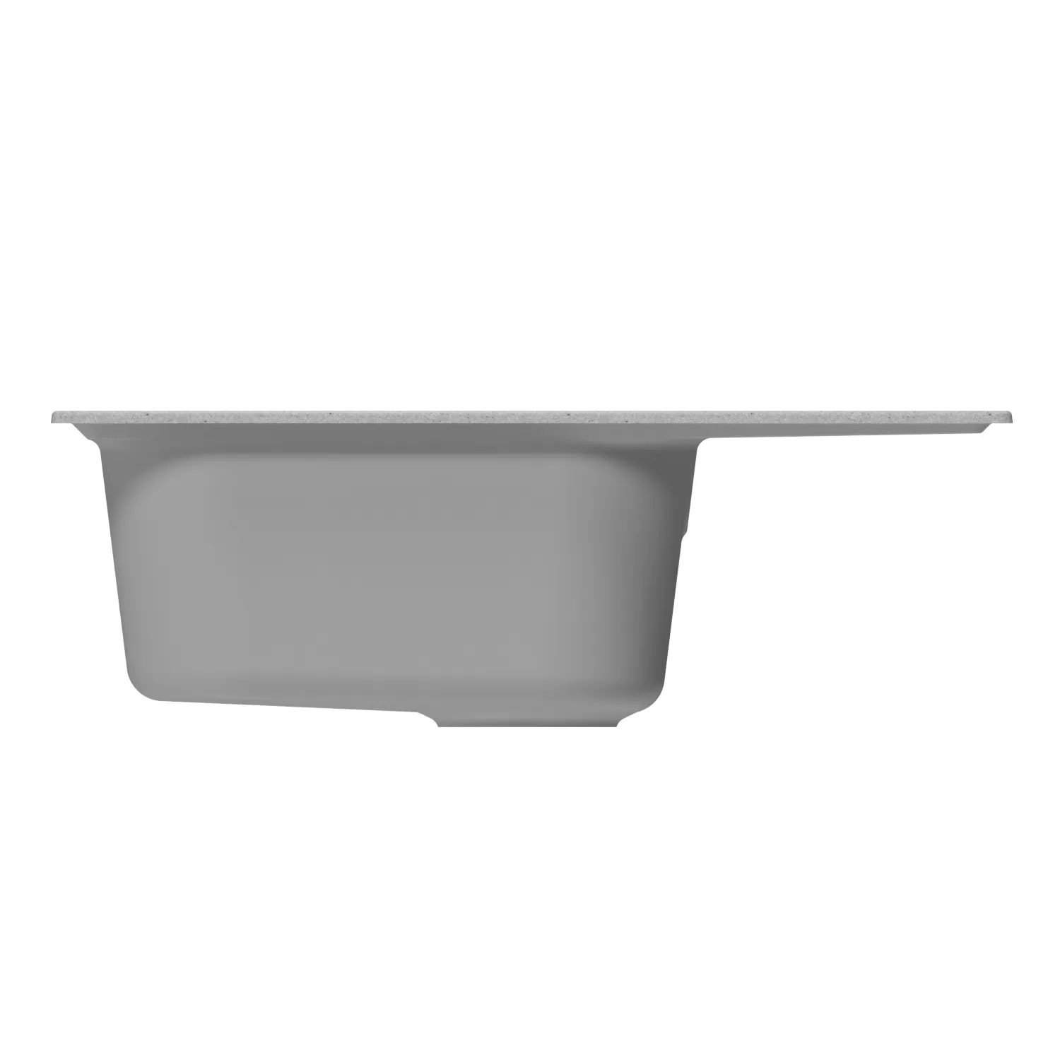 Мойка MIXLINE ML-GM18 с крылом  серая (310) 640*490*190мм NEW (551972)