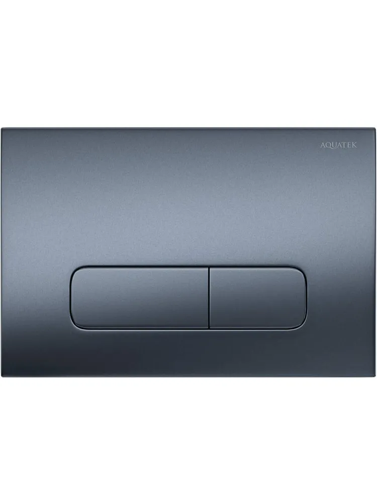 PNS-0000009 (002C-1Q) Панель смыва Оружейная сталь матовая для INSP-0000001 Pneumo S (клавиши прямоугольная)