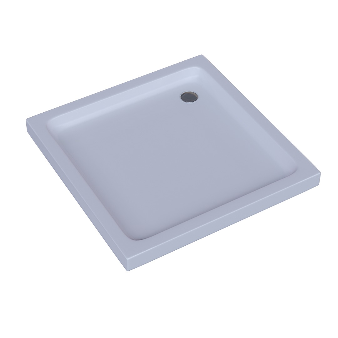 Поддон акриловый AQUATEK, квадрат, с ножками и съемной панелью. БЕЗ СИФОНА. 100*100*15