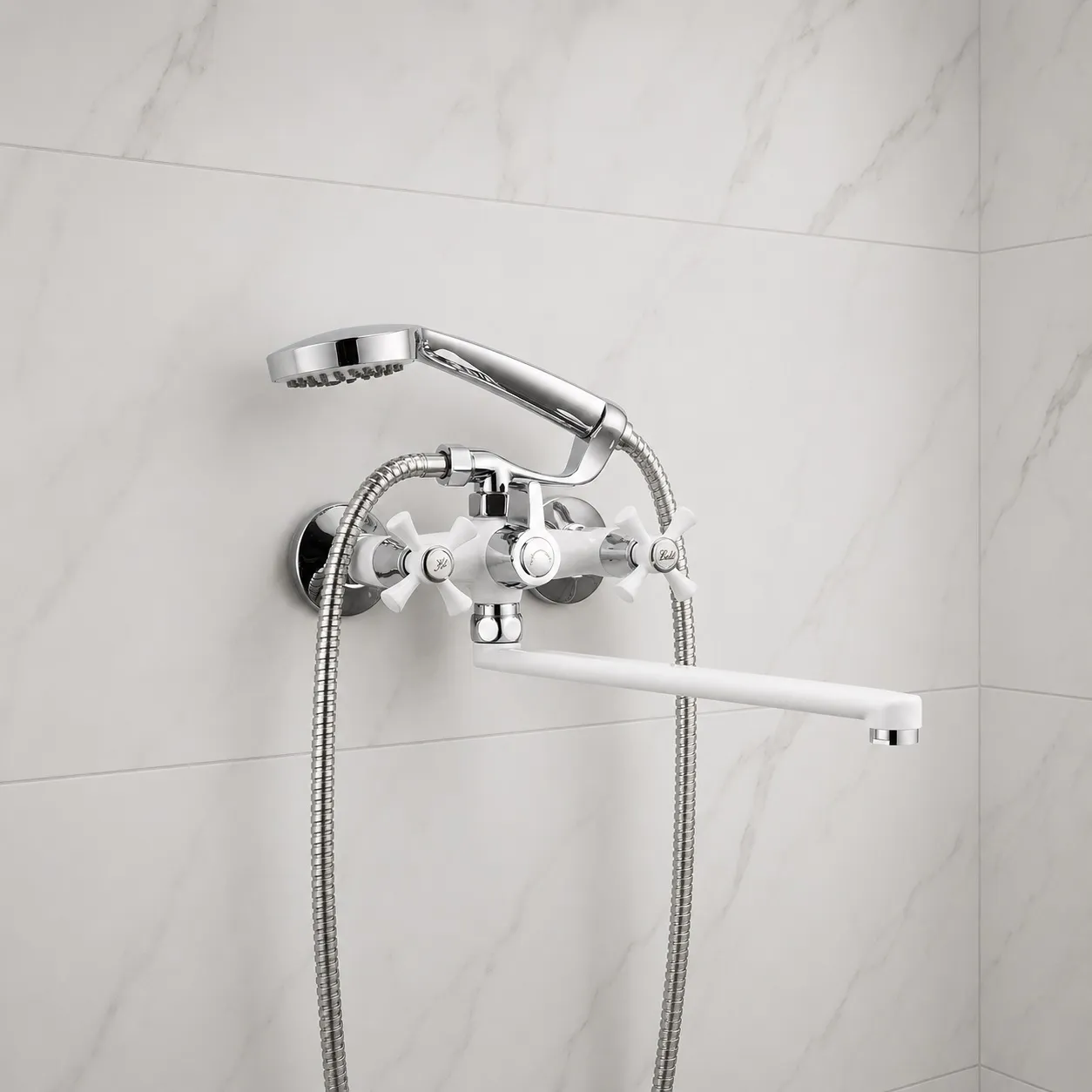 Смеситель для ванны FRUD R22332, белый