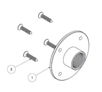 Комплект креплений Almar для изделий панели №2,3,4 (E003153)