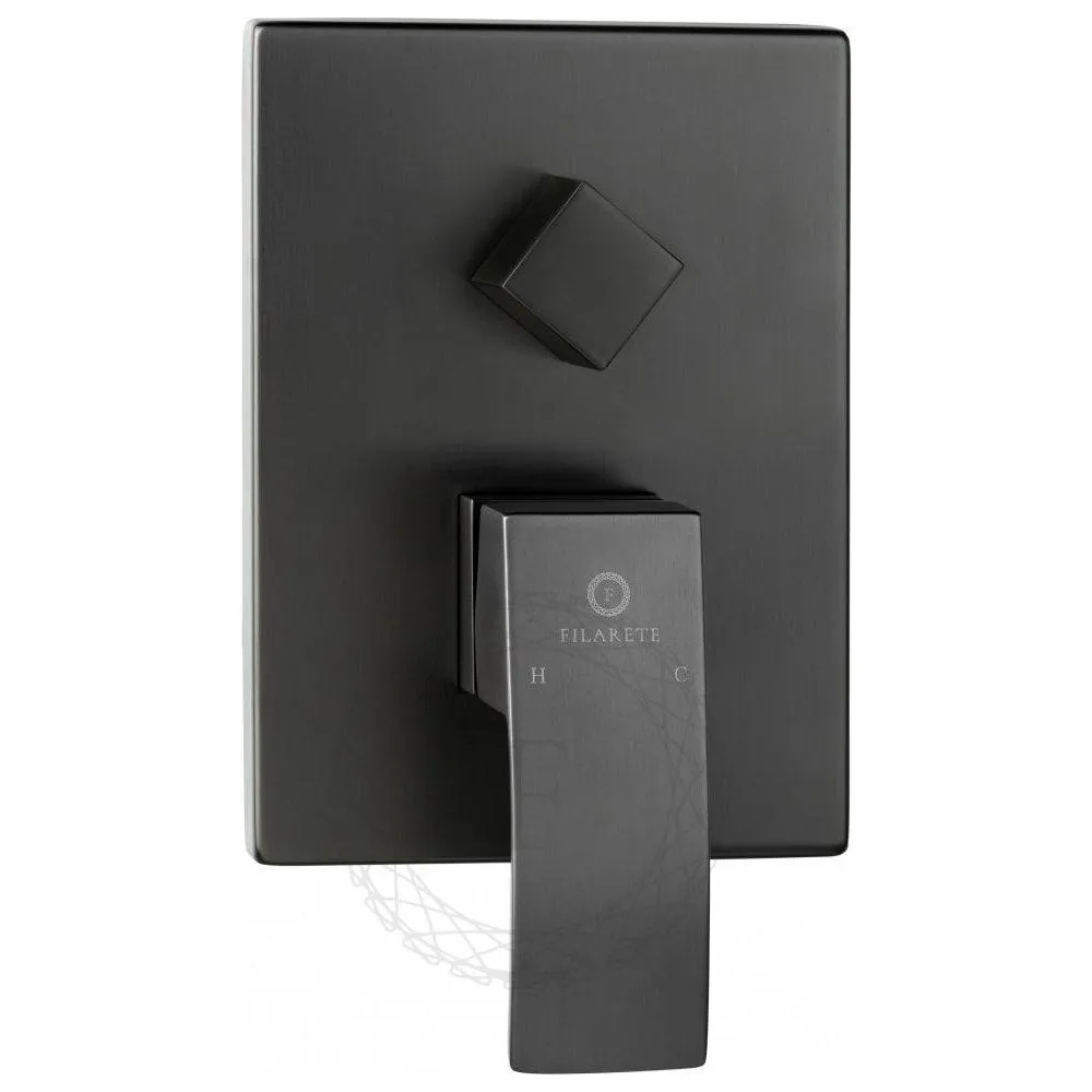 Душевая система встраиваемая FILARETE Waterfall FL1010BG, графит