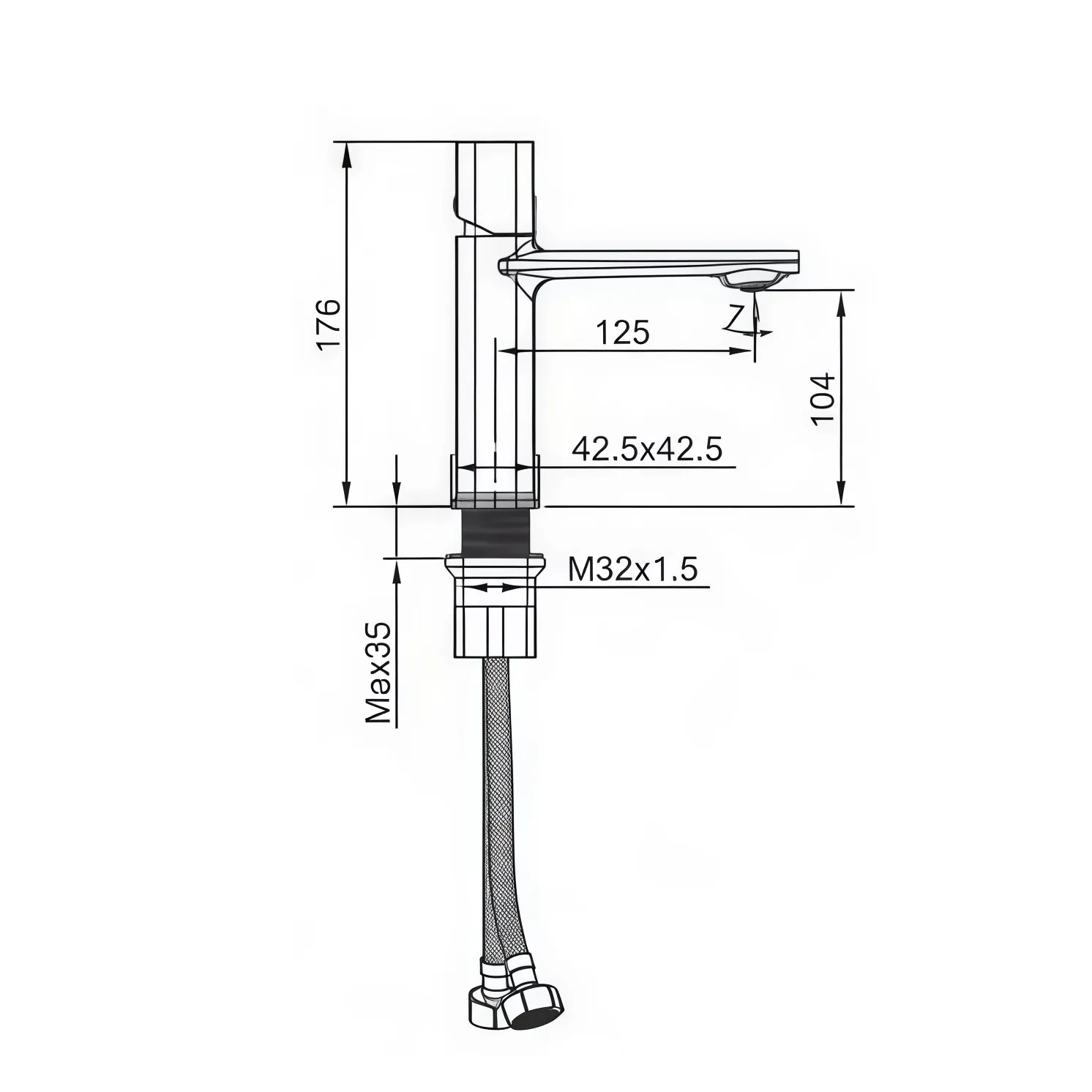 Смеситель для раковины Maretti Lorenza LR32RF842, хром