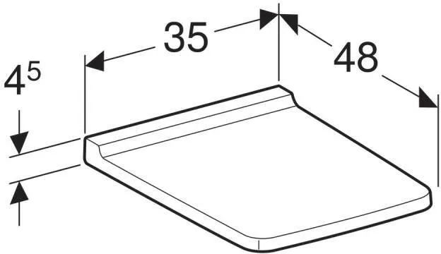 Сиденье Geberit Xeno с механизмом плавного закрывания (soft close) (500.537.01.1)