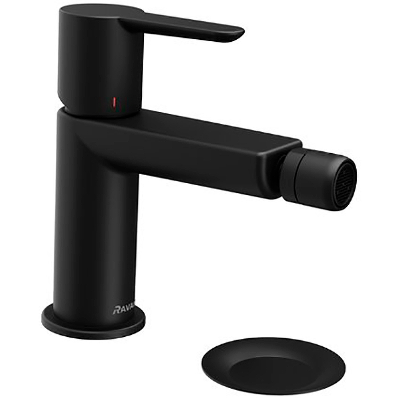 Смеситель для биде с донным клапаном Ravak PU 055.20 черный
