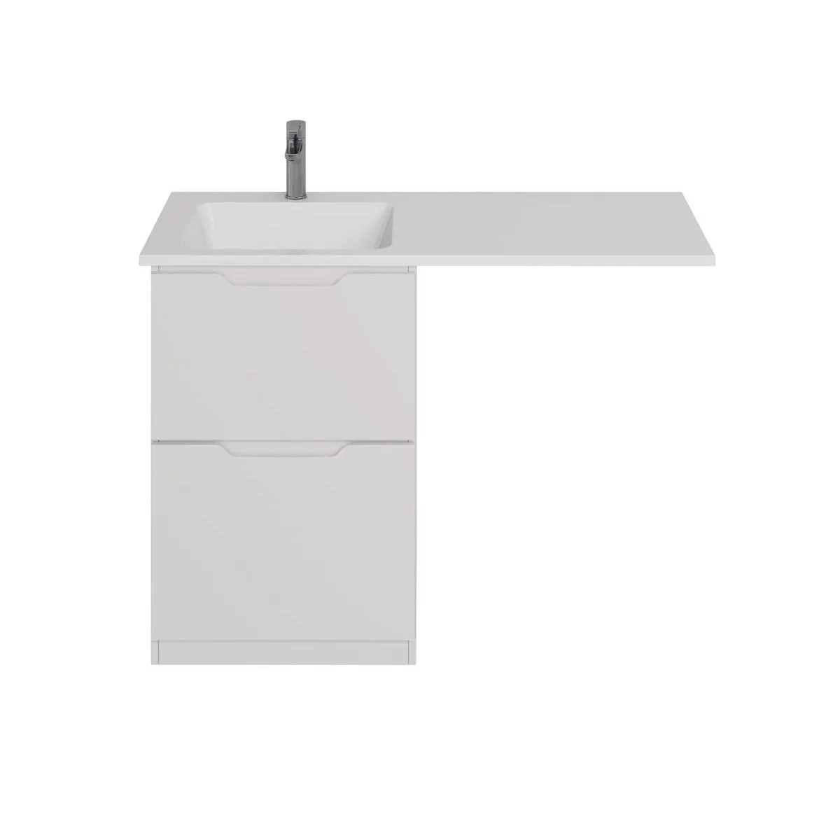 Тумба с раковиной напольная Dreja Bona 60 см, белый