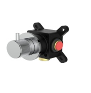 Вентиль Splendy Passion переключающий дивертор) на 2 потребителя встраиваемый с внутренней частью черный матовый (PA206UD2BM)