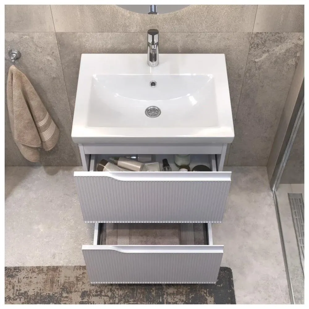 Тумба с раковиной напольная VIGO Neo 327-com, 60 см