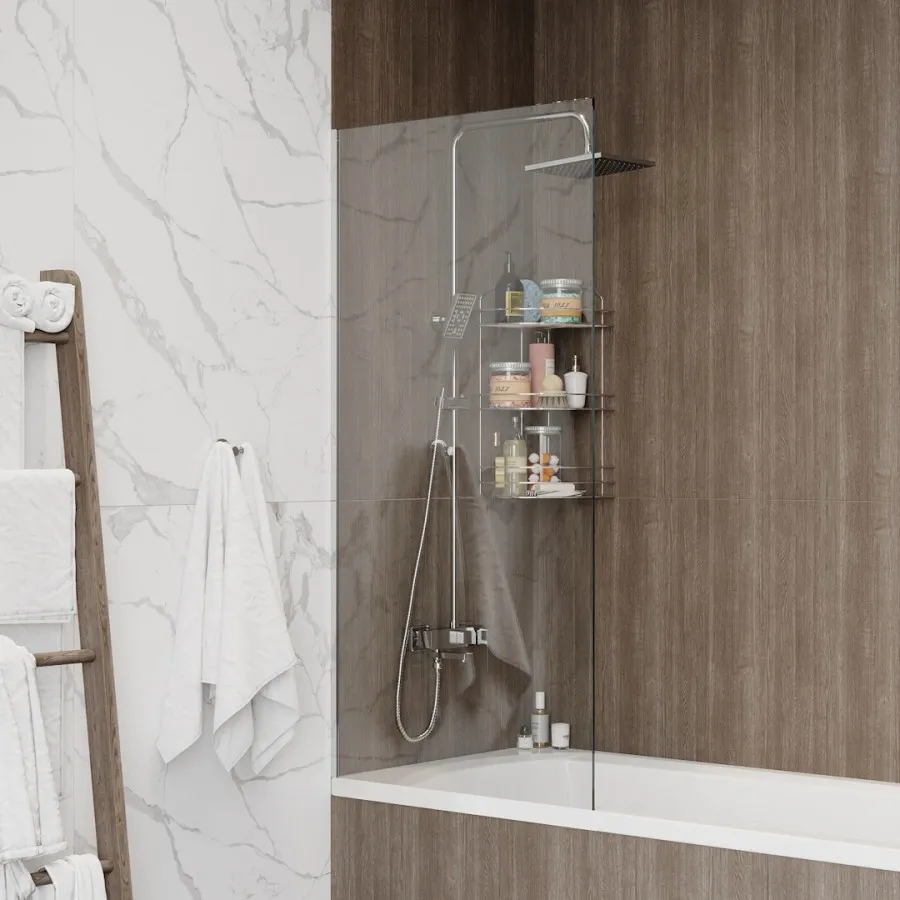 Шторка на ванну 70х140 см Maretti Marta MA41F7014099-015, профиль хром