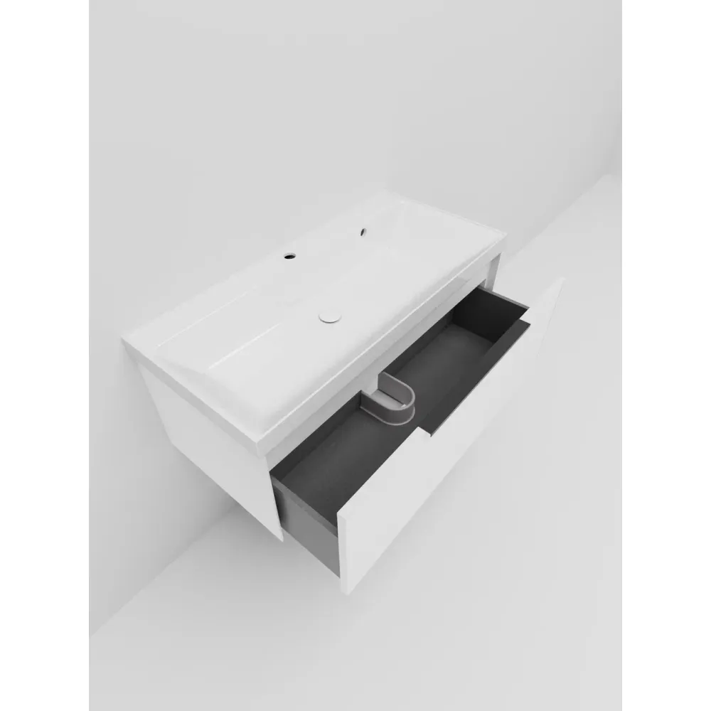 Тумба под раковину подвесная La Fenice SIMPLA FNC-01-SIM-B-100, белая