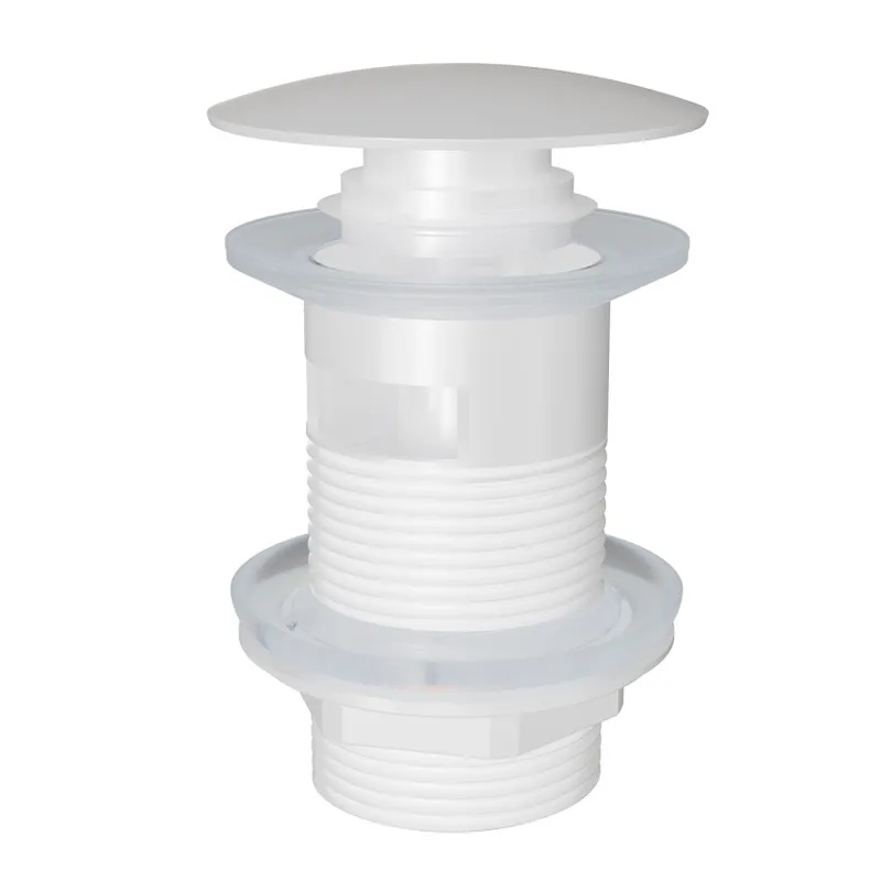 Донный клапан для раковины с переливом Knotlor BM9011WY, белый