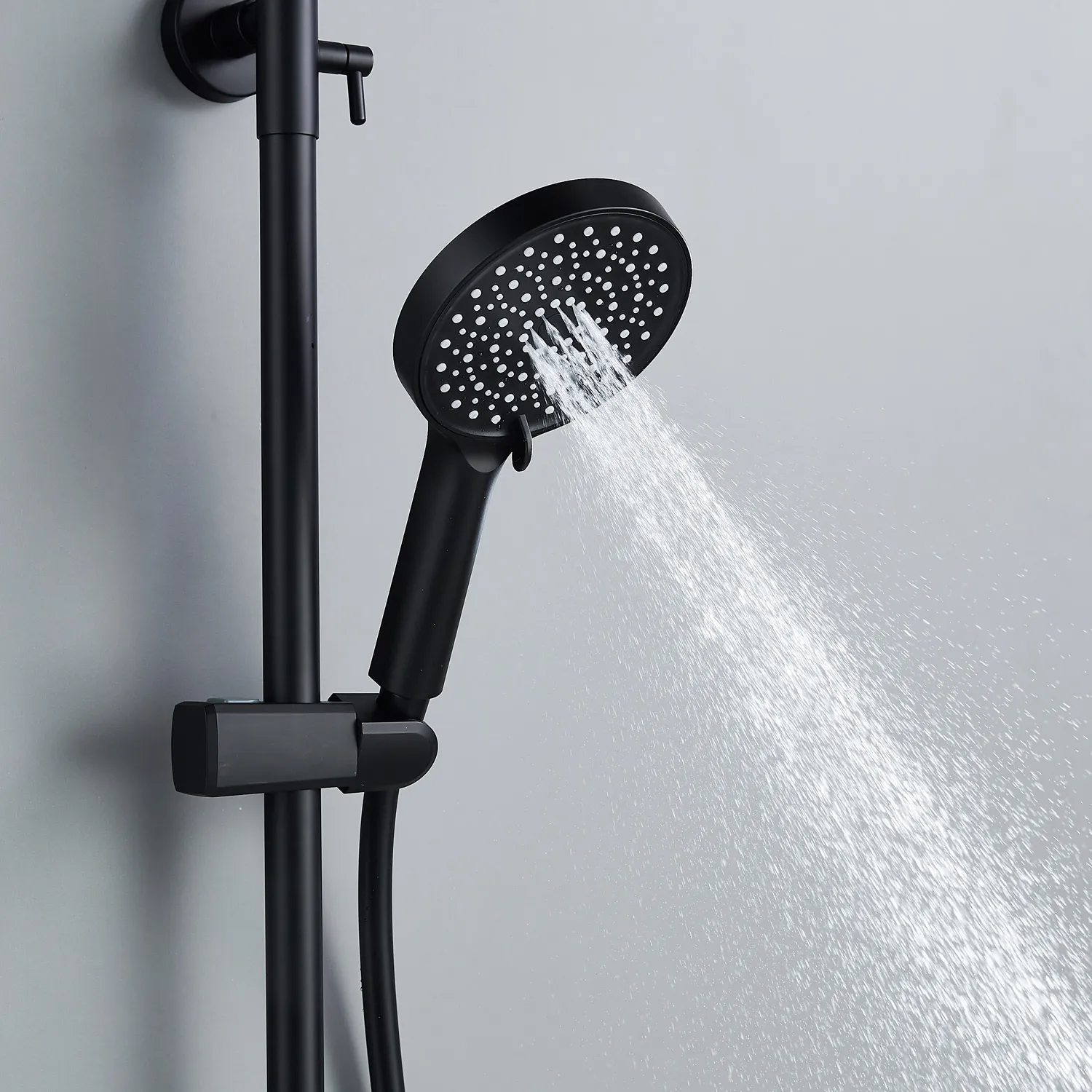 Душевая система Shevanik S4336H, черный