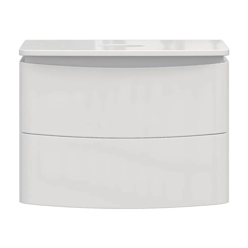 Тумба с раковиной подвесная Velvex Luna tp.LUN.60.2Y, 60 см